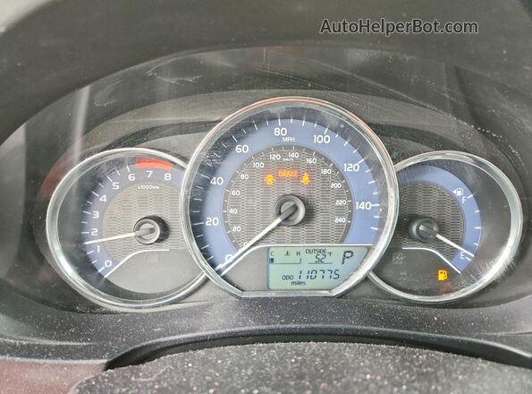2T1BURHE9GC675668 2016 TOYOTA COROLLA Silver Instrument cluster view