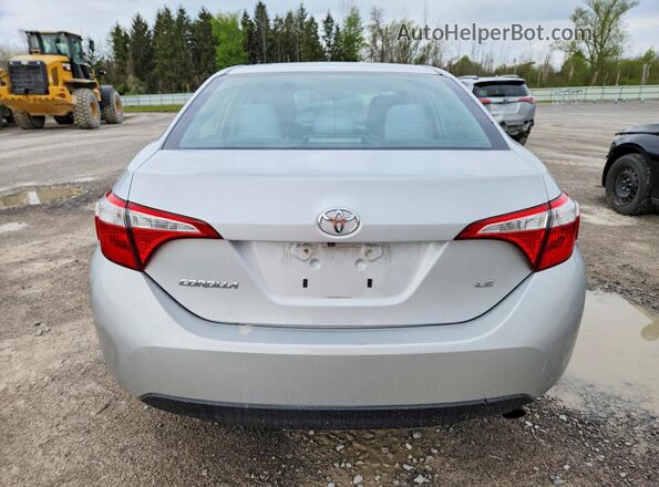 2T1BURHE9GC675668 2016 TOYOTA COROLLA Silver Rear view