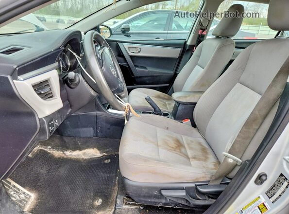 2T1BURHE9GC675668 2016 TOYOTA COROLLA Silver Front interior view