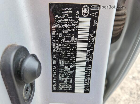 2T1BURHE9GC675668 2016 TOYOTA COROLLA Silver Engine compartment view