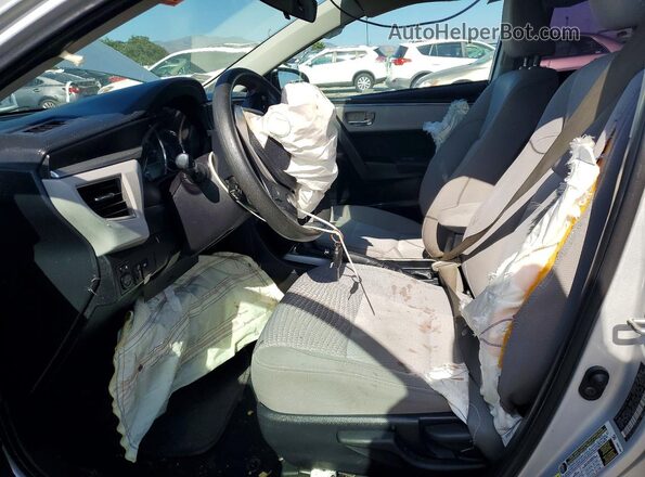 2T1BURHE9GC728398 2016 TOYOTA COROLLA Silver Front interior view