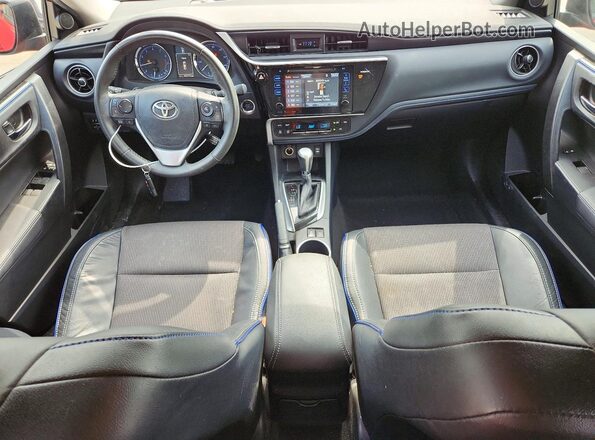 2T1BURHE9HC750516 2017 TOYOTA COROLLA Red Dashboard view