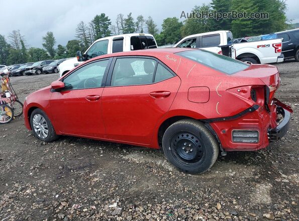 2T1BURHE9HC789929 2017 TOYOTA COROLLA Красный Задняя левая четверть