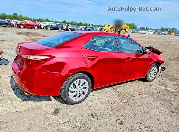 2T1BURHE9JC073439 2018 TOYOTA COROLLA Brown Հետևի աջ