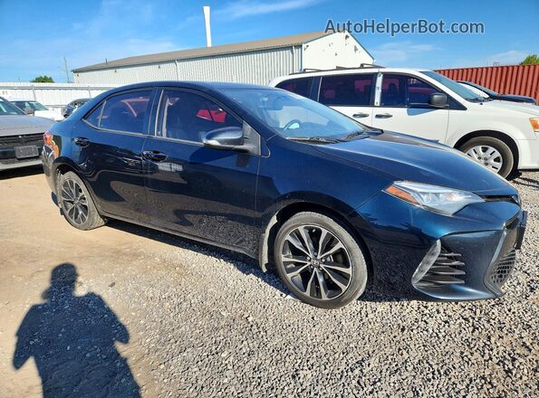2T1BURHE9JC967859 2018 TOYOTA COROLLA Синий Передняя правая четверть