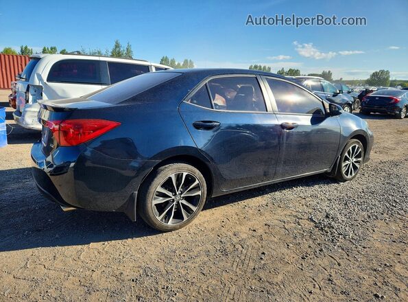 2T1BURHE9JC967859 2018 TOYOTA COROLLA Синий Задняя правая четверть