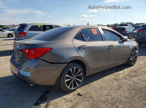 2T1BURHE9JC977047 2018 TOYOTA COROLLA Gray Rear right