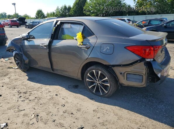 2T1BURHE9JC977047 2018 TOYOTA COROLLA Gray Rear left