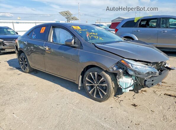 2T1BURHE9JC977047 2018 TOYOTA COROLLA Gray Front right