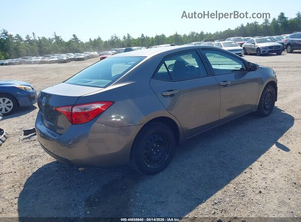 2T1BURHE9JC989439 2018 TOYOTA COROLLA Серый Задняя правая четверть