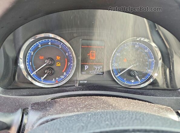 2T1BURHE9KC158556 2019 TOYOTA COROLLA Blue Vista del cuadro de instrumentos