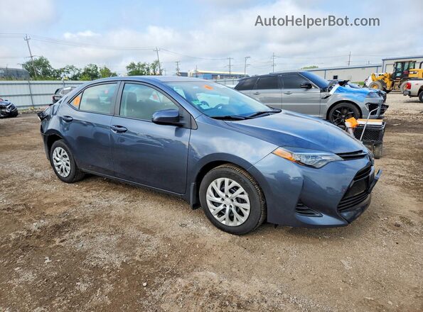 2T1BURHE9KC158556 2019 TOYOTA COROLLA Blue Delantero derecho