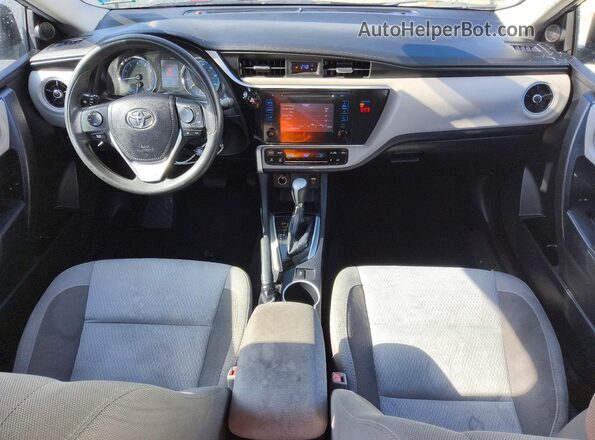 2T1BURHE9KC177107 2019 TOYOTA COROLLA Blue Առջևի վահանակի տեսք