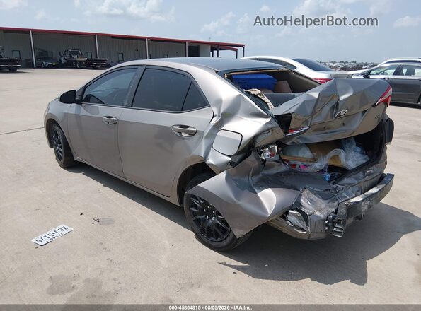 2T1BURHEXGC482865 2016 TOYOTA COROLLA Tan Rear left