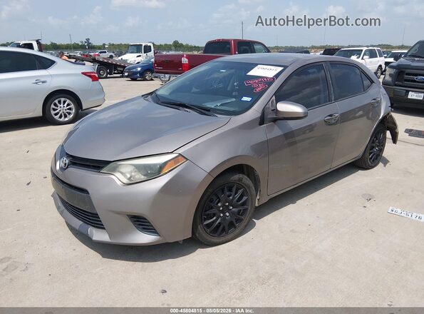 2T1BURHEXGC482865 2016 TOYOTA COROLLA Tan Front left