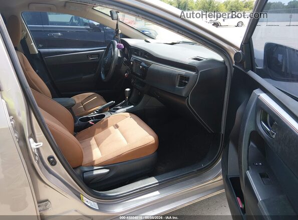 2T1BURHEXGC482865 2016 TOYOTA COROLLA Tan Front interior view