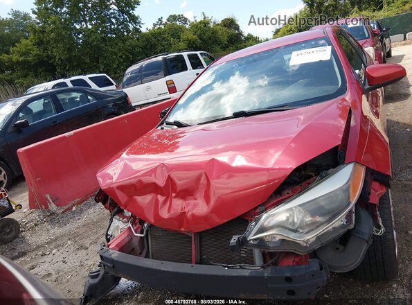2T1BURHEXGC487385 2016 TOYOTA COROLLA Red Вид спереду