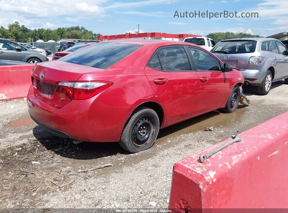 2T1BURHEXGC487385 2016 TOYOTA COROLLA Red Задня права чверть