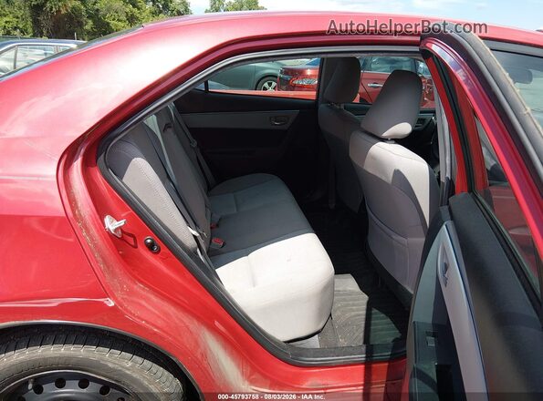 2T1BURHEXGC487385 2016 TOYOTA COROLLA Red Вид наклейки з VIN-кодом