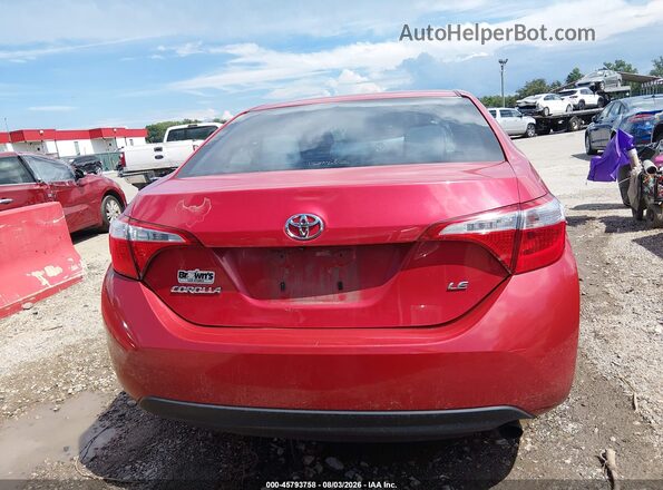 2T1BURHEXGC487385 2016 TOYOTA COROLLA Red 