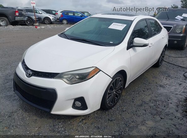 2T1BURHEXGC499343 2016 TOYOTA COROLLA White Przód lewy