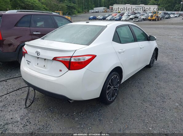 2T1BURHEXGC499343 2016 TOYOTA COROLLA White Tył prawy