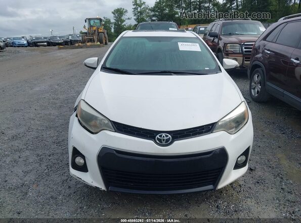 2T1BURHEXGC499343 2016 TOYOTA COROLLA White Widok zestawu wskaźników