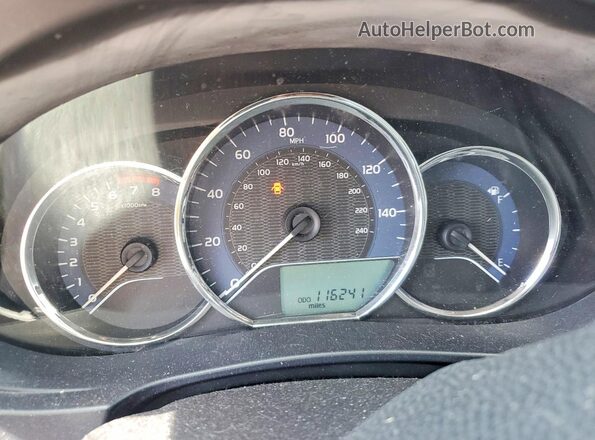 2T1BURHEXGC503049 2016 TOYOTA COROLLA Charcoal Instrument cluster view
