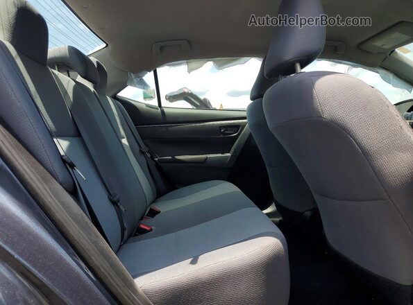 2T1BURHEXGC503049 2016 TOYOTA COROLLA Charcoal Rear seats view