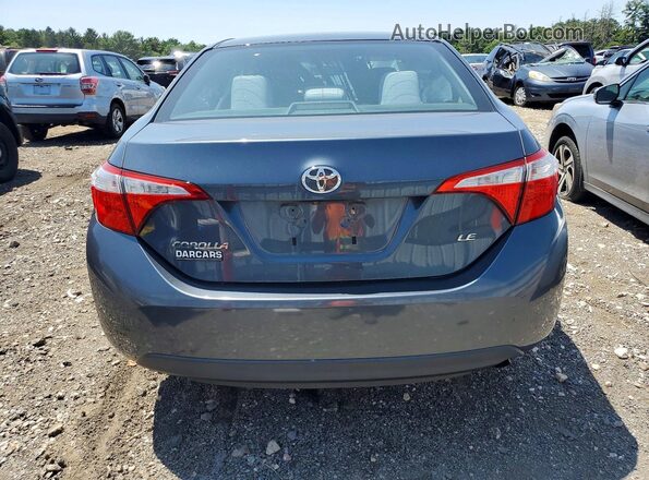 2T1BURHEXGC504931 2016 TOYOTA COROLLA Blue Rear view
