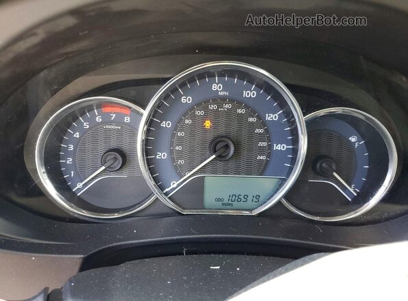 2T1BURHEXGC504931 2016 TOYOTA COROLLA Blue Instrument cluster view