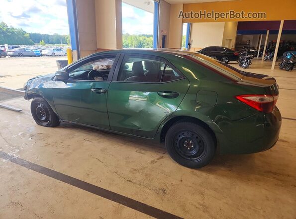 2T1BURHEXGC529814 2016 TOYOTA COROLLA Green Tył lewy
