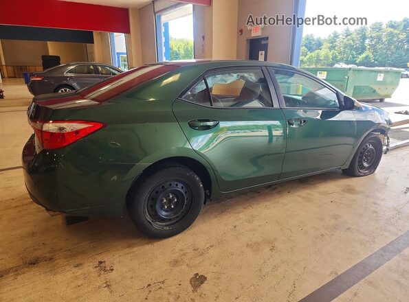 2T1BURHEXGC529814 2016 TOYOTA COROLLA Green Przód prawy