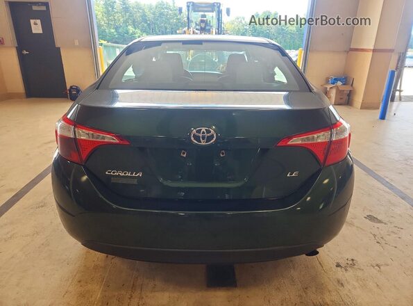 2T1BURHEXGC529814 2016 TOYOTA COROLLA Green Widok tylnych siedzeń
