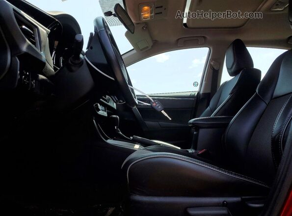 2T1BURHEXGC549089 2016 TOYOTA COROLLA Red Front interior view