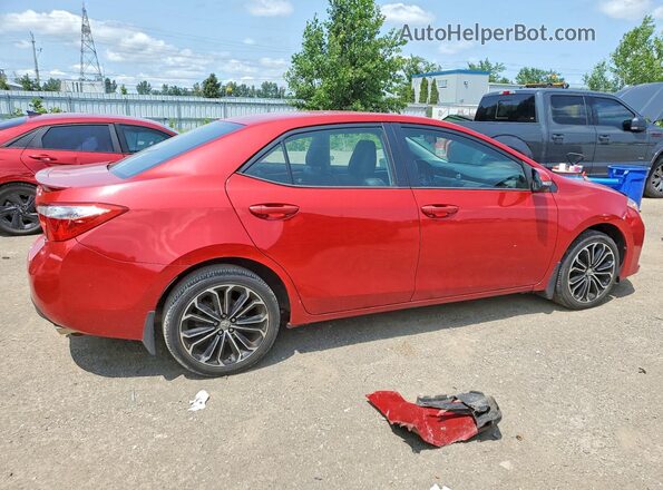 2T1BURHEXGC549089 2016 TOYOTA COROLLA Red Rear right
