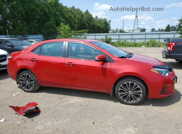 2T1BURHEXGC549089 2016 TOYOTA COROLLA Red Front right