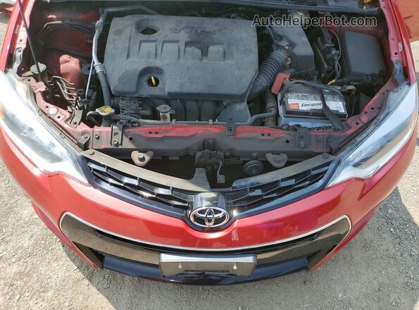 2T1BURHEXGC549089 2016 TOYOTA COROLLA Red Rear interior view