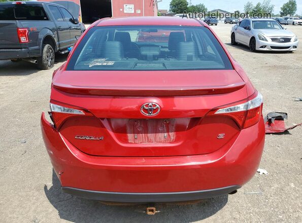 2T1BURHEXGC549089 2016 TOYOTA COROLLA Red Rear view