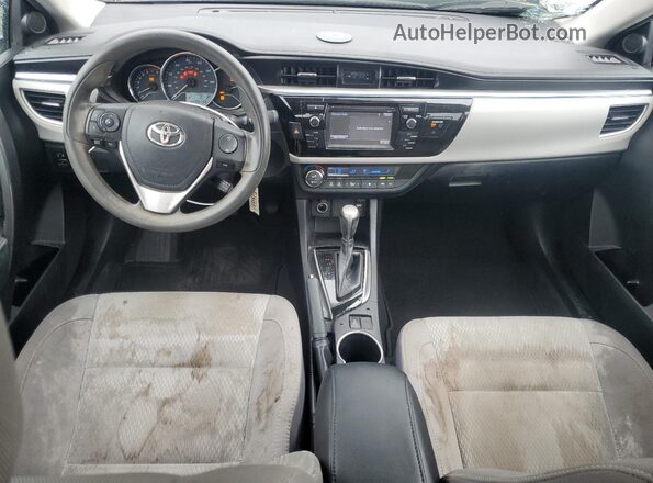 2T1BURHEXGC577720 2016 TOYOTA COROLLA Silver Dashboard view