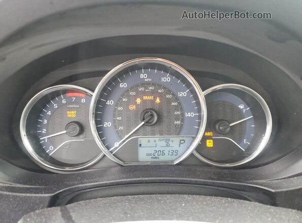 2T1BURHEXGC577720 2016 TOYOTA COROLLA Silver Instrument cluster view