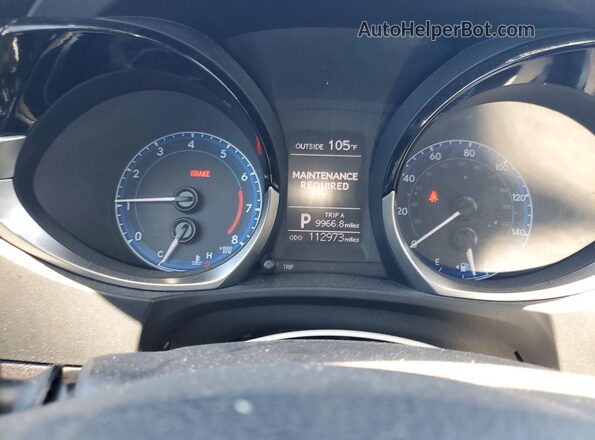2T1BURHEXGC581346 2016 TOYOTA COROLLA White Instrument cluster view