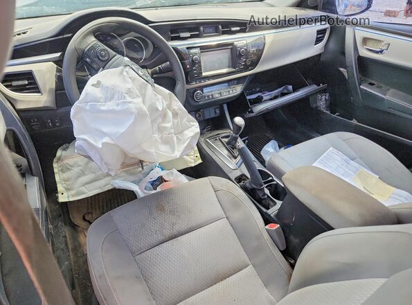 2T1BURHEXGC594145 2016 TOYOTA COROLLA Gray Առջևի վահանակի տեսք
