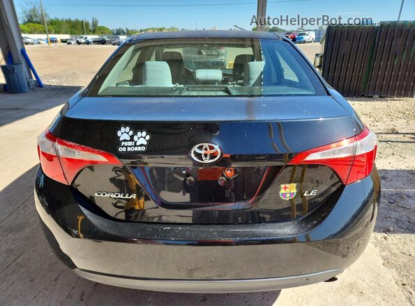 2T1BURHEXGC608206 2016 TOYOTA COROLLA Black Հետևի տեսք
