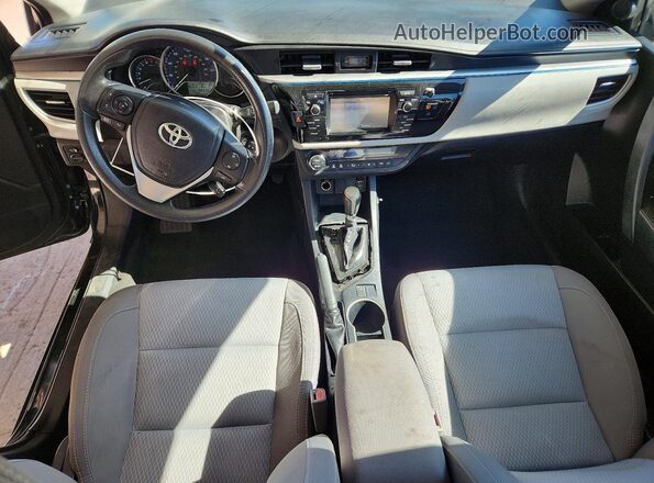 2T1BURHEXGC608206 2016 TOYOTA COROLLA Black Առջևի վահանակի տեսք