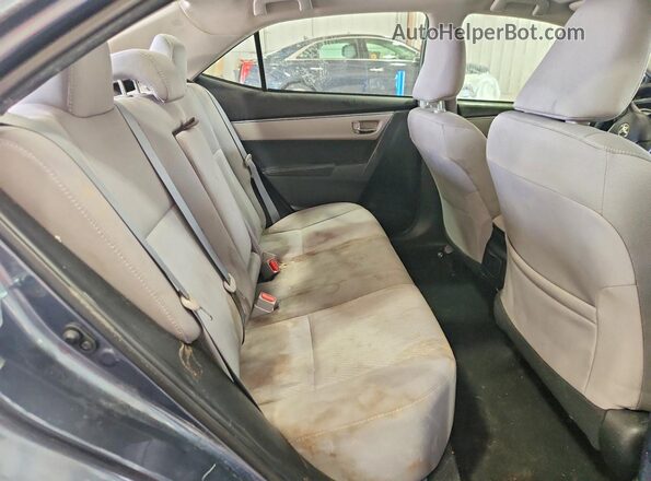 2T1BURHEXGC632490 2016 TOYOTA COROLLA Gray უკანა სავარძლების ხედი
