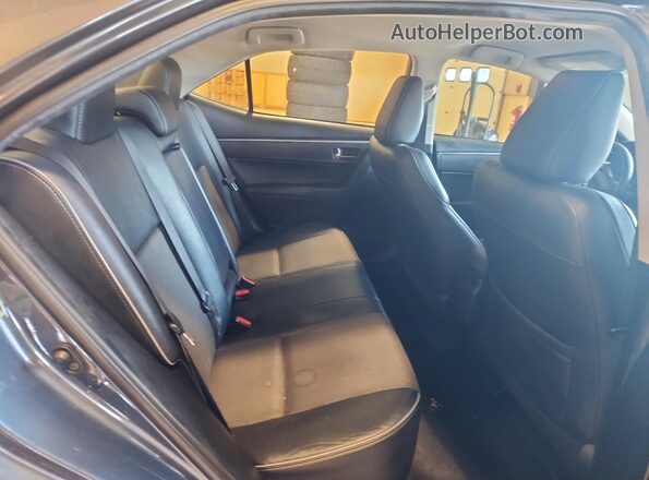 2T1BURHEXGC646387 2016 TOYOTA COROLLA Gray Rear seats view