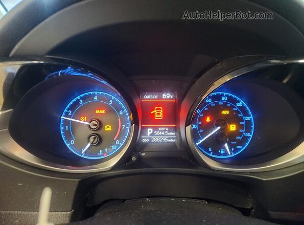 2T1BURHEXGC646387 2016 TOYOTA COROLLA Gray Instrument cluster view