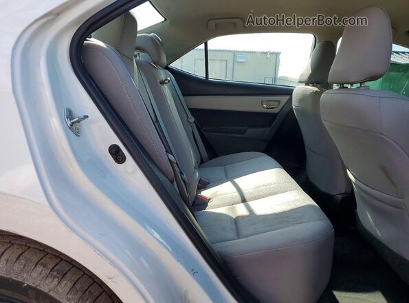 2T1BURHEXGC667840 2016 TOYOTA COROLLA White Հետևի նստատեղերի տեսք
