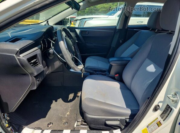 2T1BURHEXGC690454 2016 TOYOTA COROLLA Белый Вид салона спереди